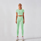 Women fitness active gym seamless botee Yoga Set