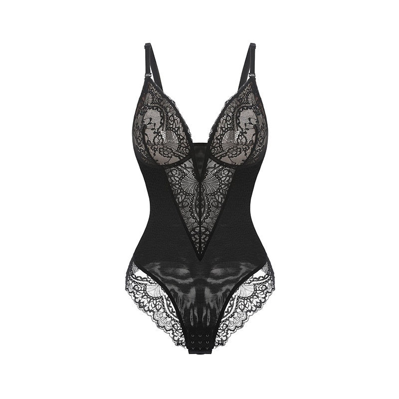 Half Lace V Bodysuit™