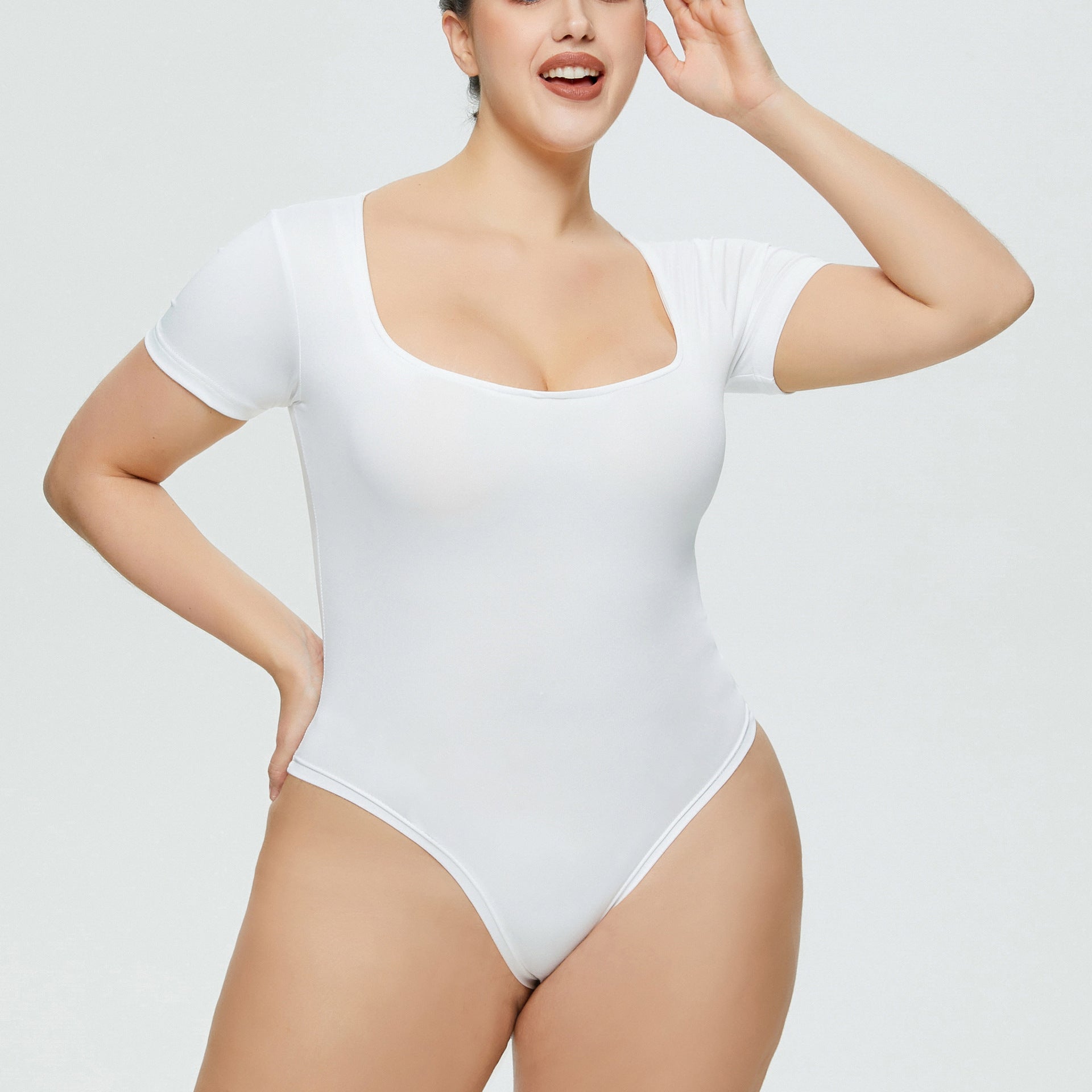 Long Sleeve Thong Bodysuit