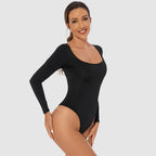 Long Sleeve Thong Bodysuit