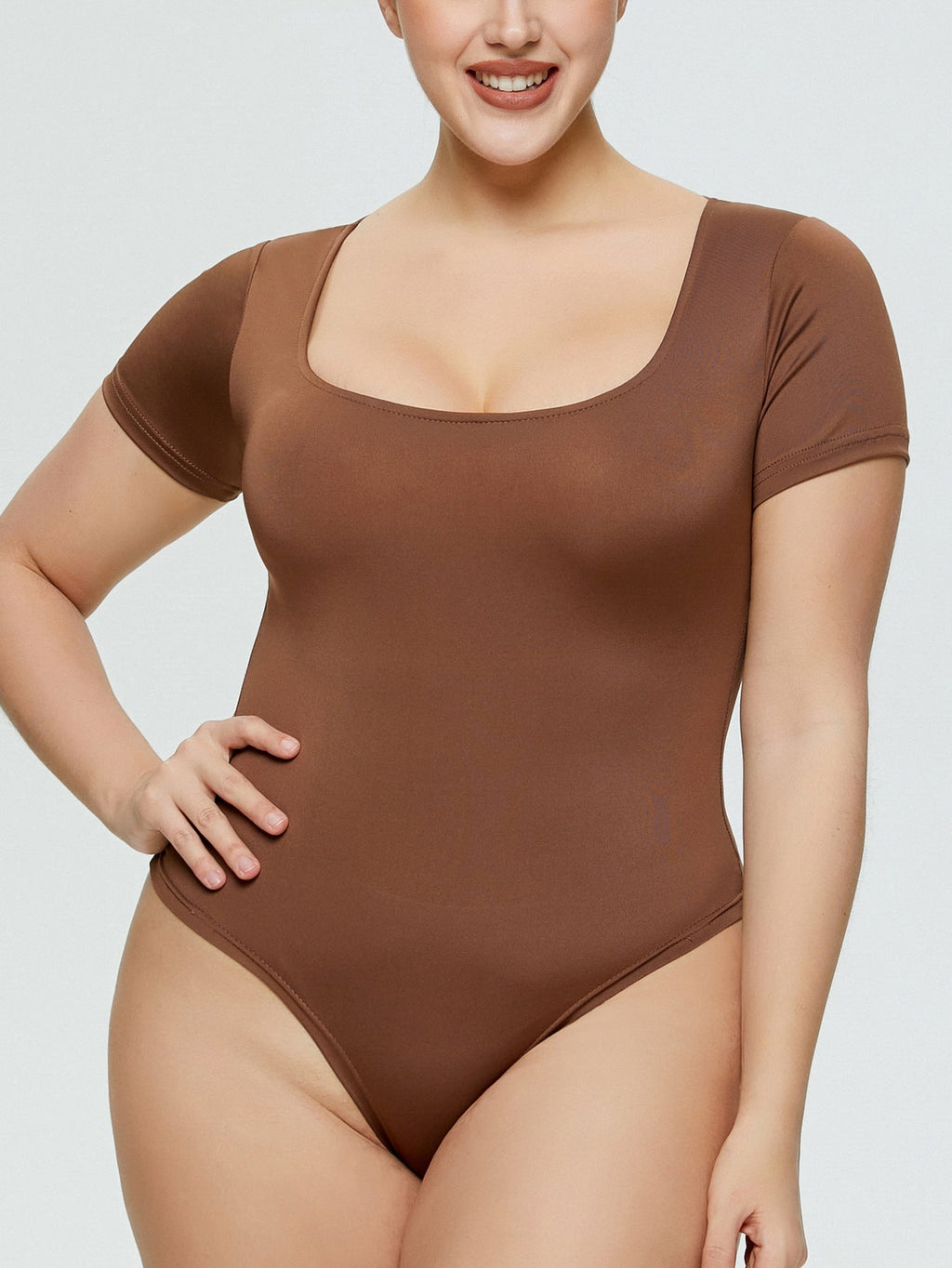 Square Neck Thong Bodysuit™