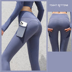 Gym Sport Seamless Leggings With Pockets