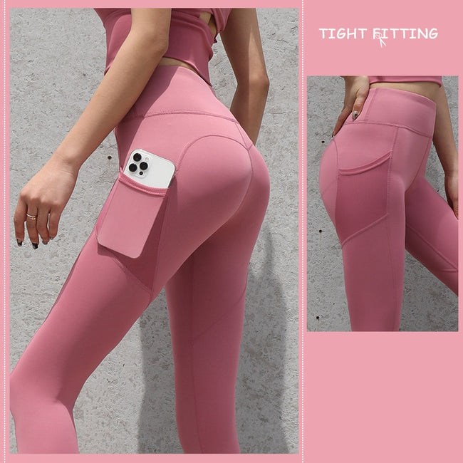 Gym Sport Seamless Leggings With Pockets Main Image