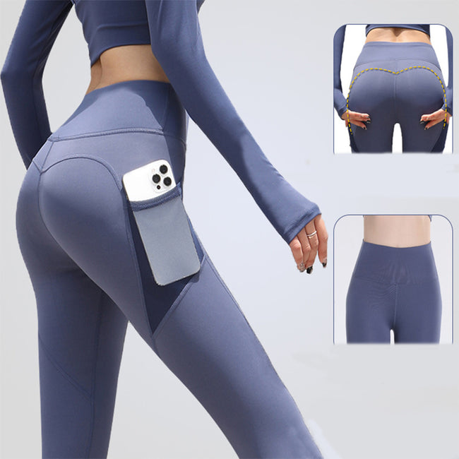 Gym Sport Seamless Leggings With Pockets Hover Image