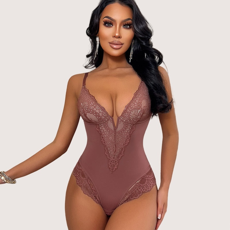 Half Lace V Bodysuit™