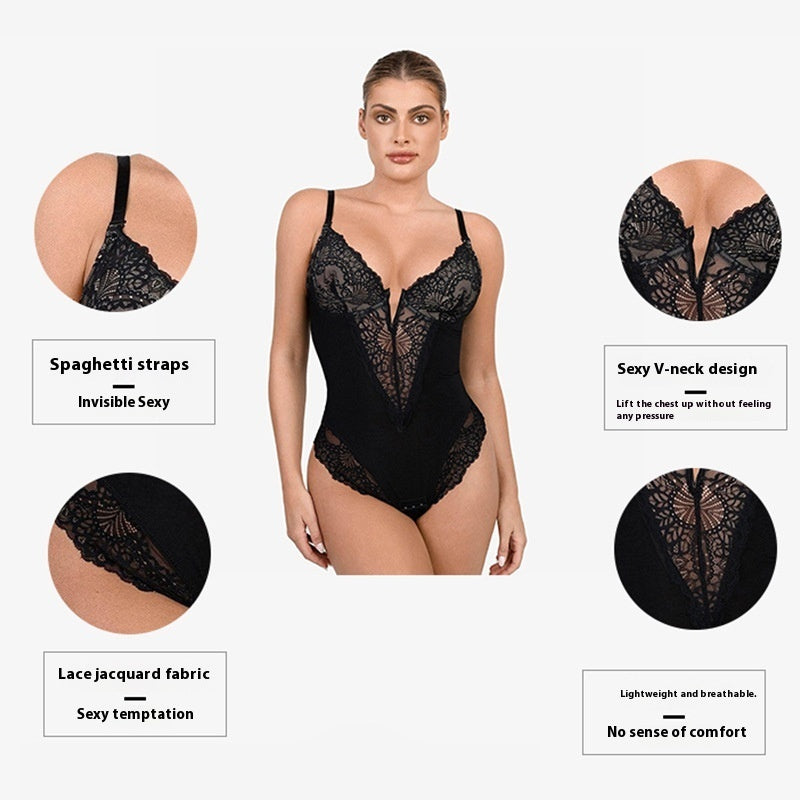 Half Lace V Bodysuit™