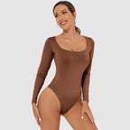 Long Sleeve Thong Bodysuit